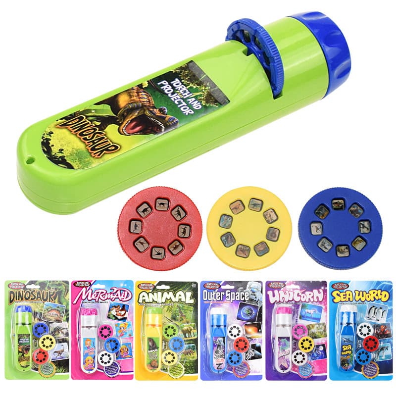 Flashlight with projector, toy, projector, lights, lamp, early education, print 1