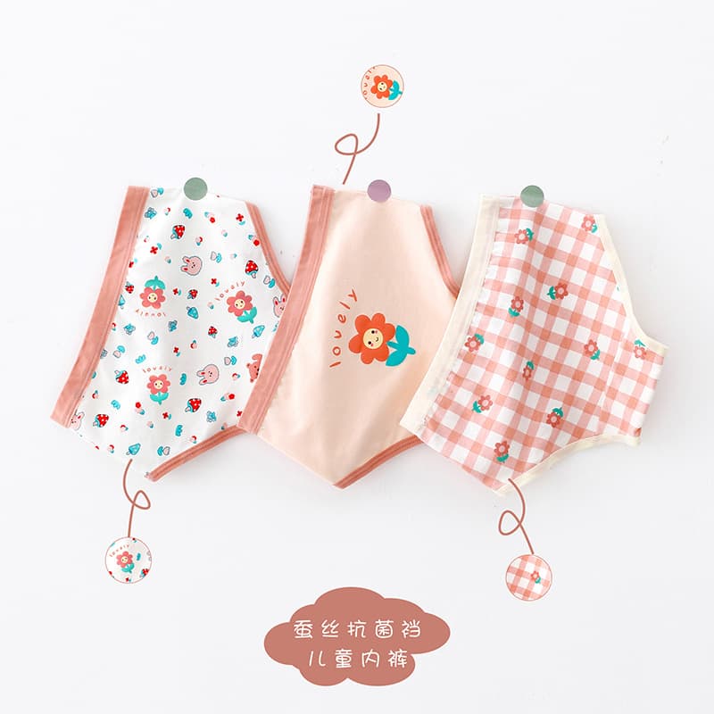 Children's underwear, cotton fresh trousers, shorts, Korean style, for teenagers 5