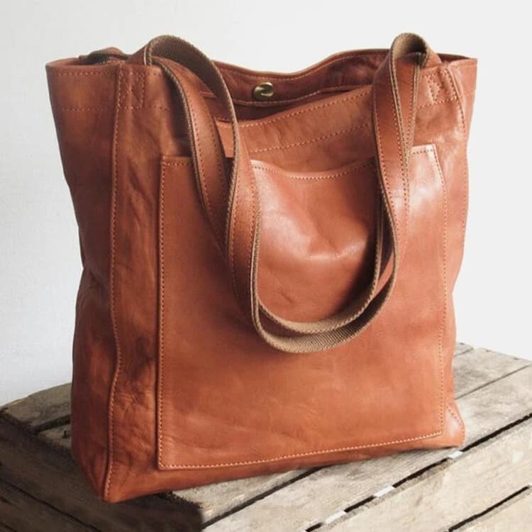 (Cross-border trading), retro capacious fashionable one-shoulder bag, genuine leather 2