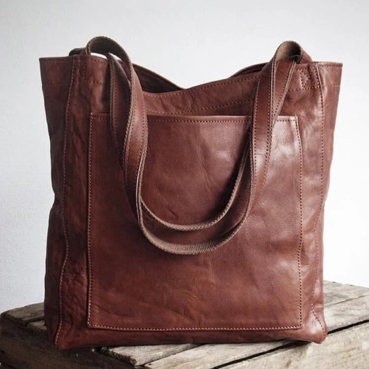 (Cross-border trading), retro capacious fashionable one-shoulder bag, genuine leather 3