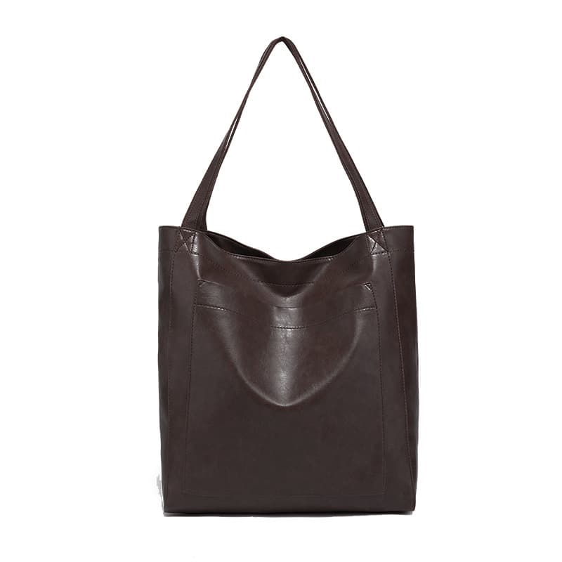 (Cross-border trading), retro capacious fashionable one-shoulder bag, genuine leather 5