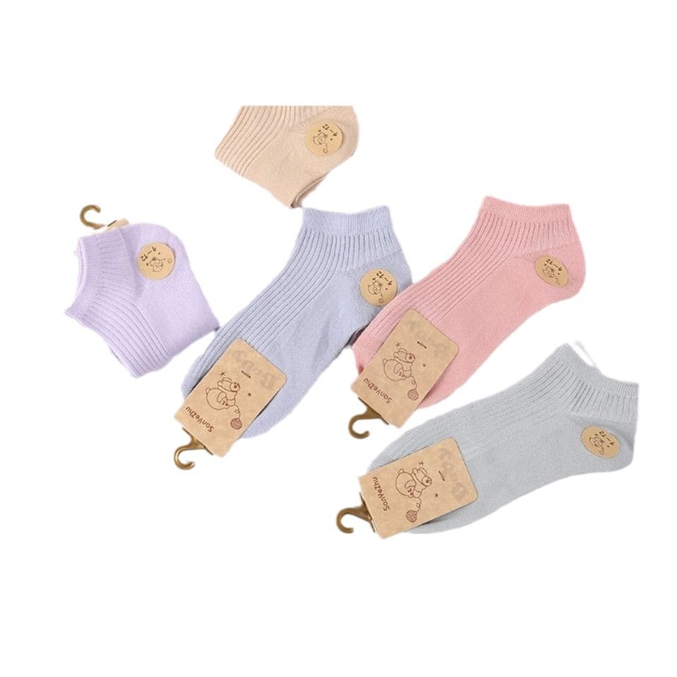 Children's cotton summer thin breathable socks for students, 100% cotton 5