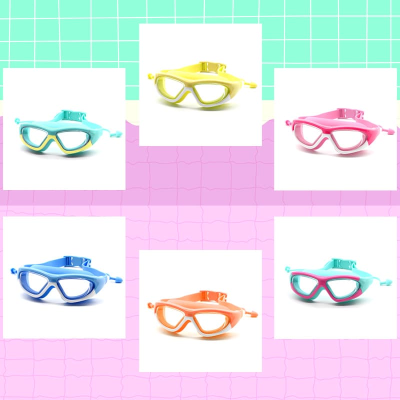 Children's waterproof swimming goggles anti-fog for men and women, earplugs for swimming, set, equipment, diving 2