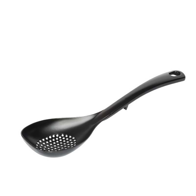 IHARA Japanese black charcoal ingredient nylon resin colander, hot pot spoon, nylon high temperature resistant kitchen spoon 5