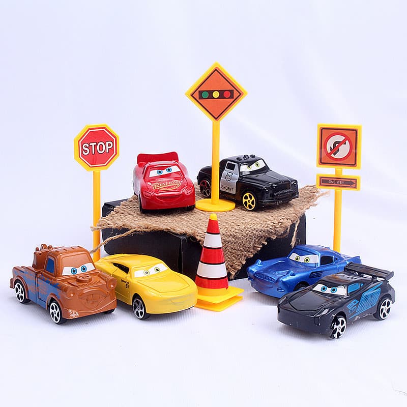 Set, children's car model for boys, 6 pieces 2