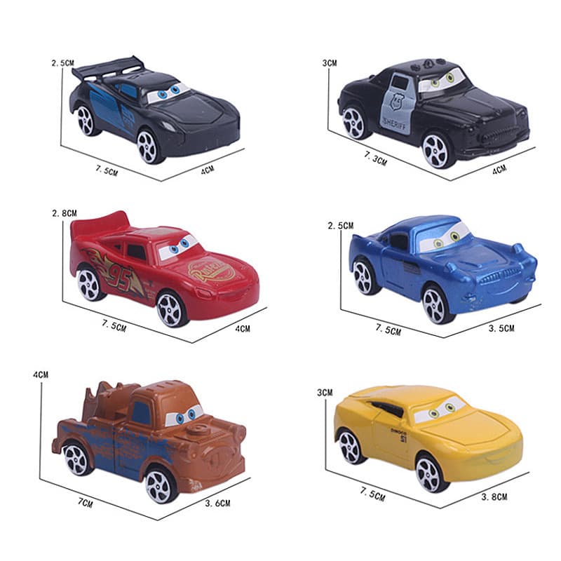 Set, children's car model for boys, 6 pieces 1