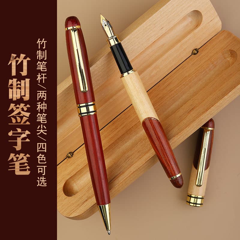 Wooden ballpoint pen, rollerball pen, gift box, set for office, Birthday gift, custom-made 2
