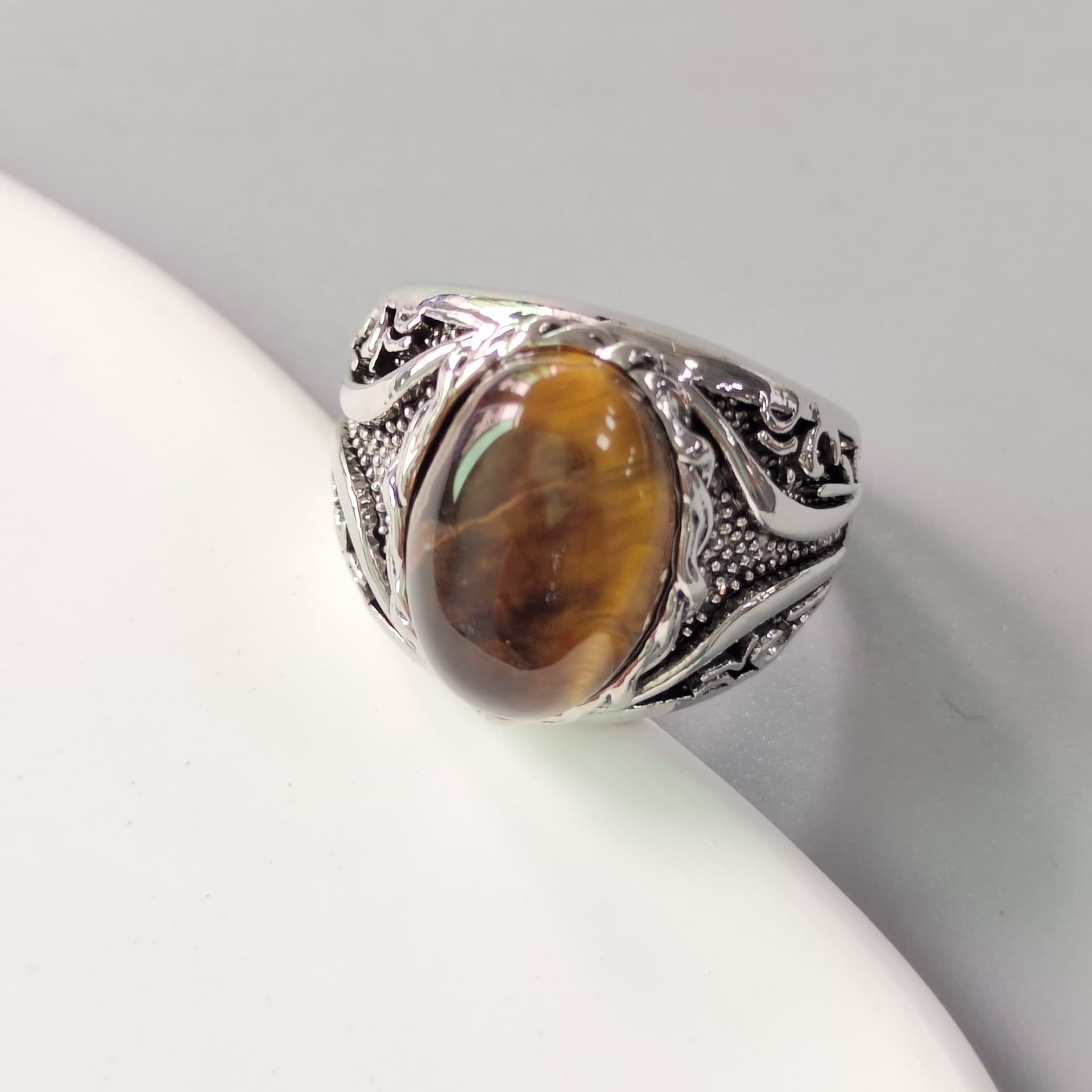 Elite fashionable yellow trend retro ring, wish 4