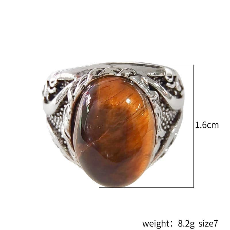 Elite fashionable yellow trend retro ring, wish 5