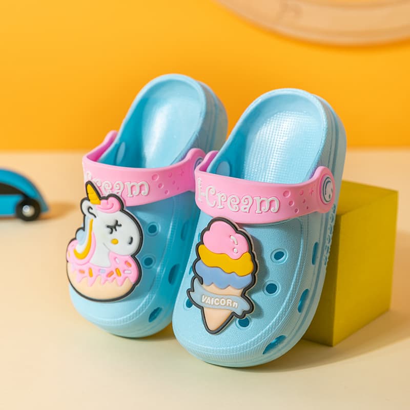 Children's Crocs-style slippers, children's bag, sandals for boys for baby, non-slip mule, dinosaur, closed toe, soft sole 3