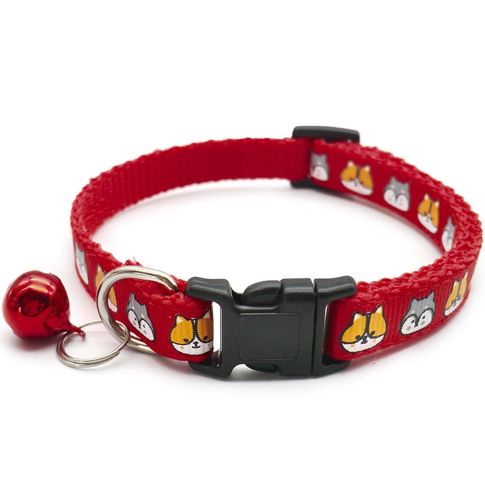 Dog head printing collar dog cat collar identity identification collar kitten dog ID classification pendant accessories 5