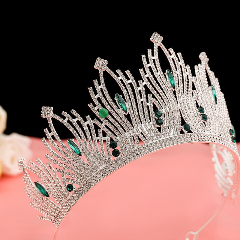 Children's crown, hair accessory, bride's veil, Birthday gift, internet celebrity 4