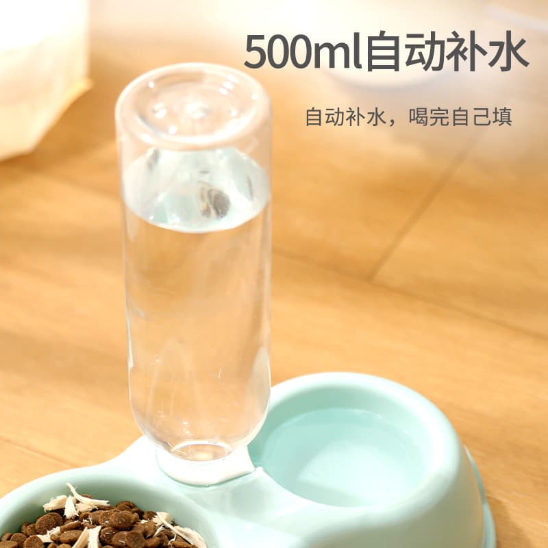 Cat automatic water dispenser feeder anti -turning dog food pot cat bowl cat bowl cat feed dog bowl manufacturer wholesale 3
