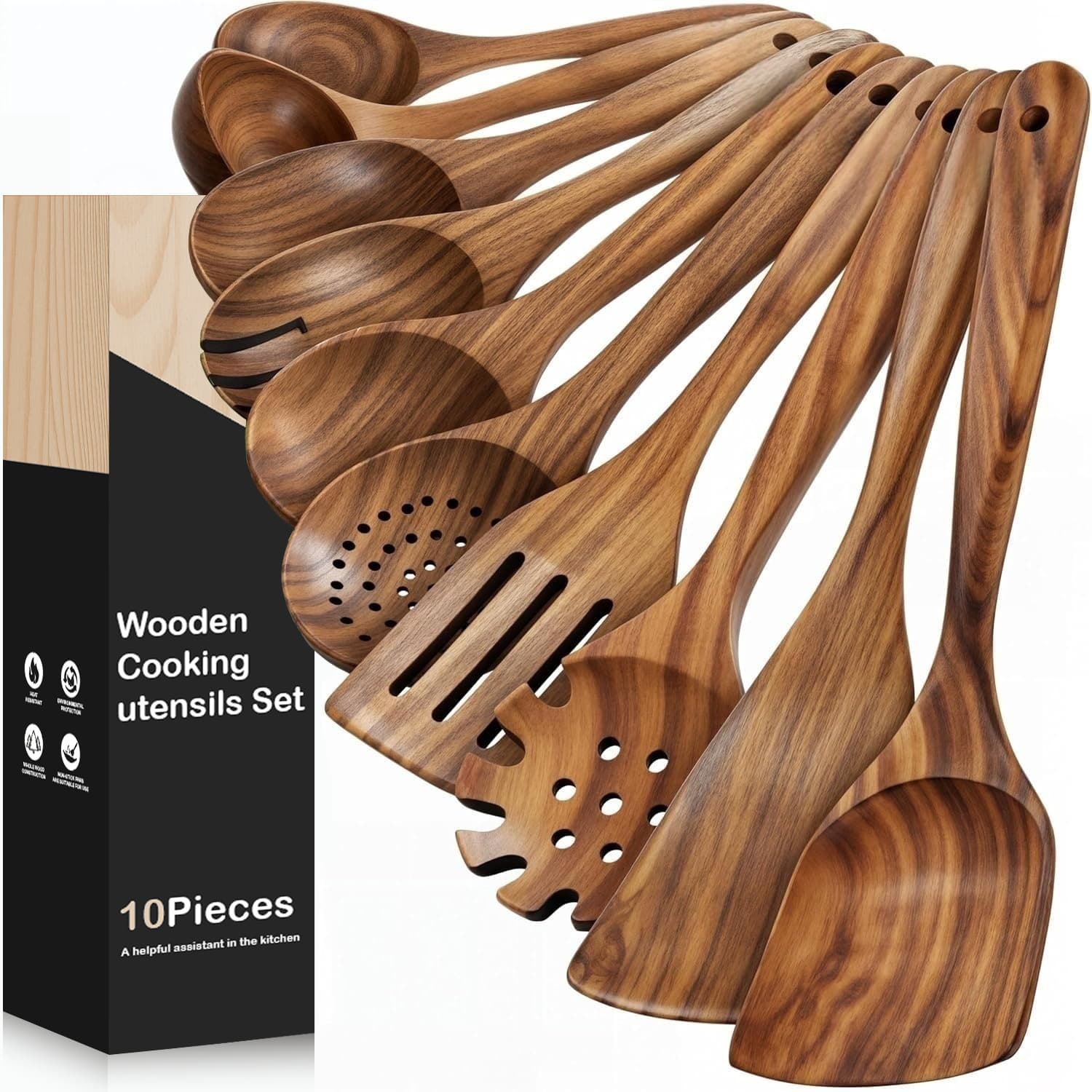 Kitchenware, set, wooden spoon, Amazon, full set 1
