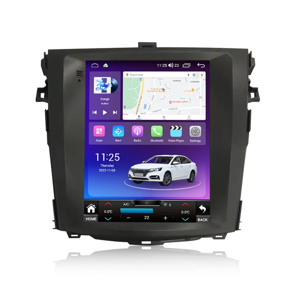 Applicable to Toyota Corolla 2007-2011 car multimedia reversing image Android Bluetooth GPS navigation screen 5