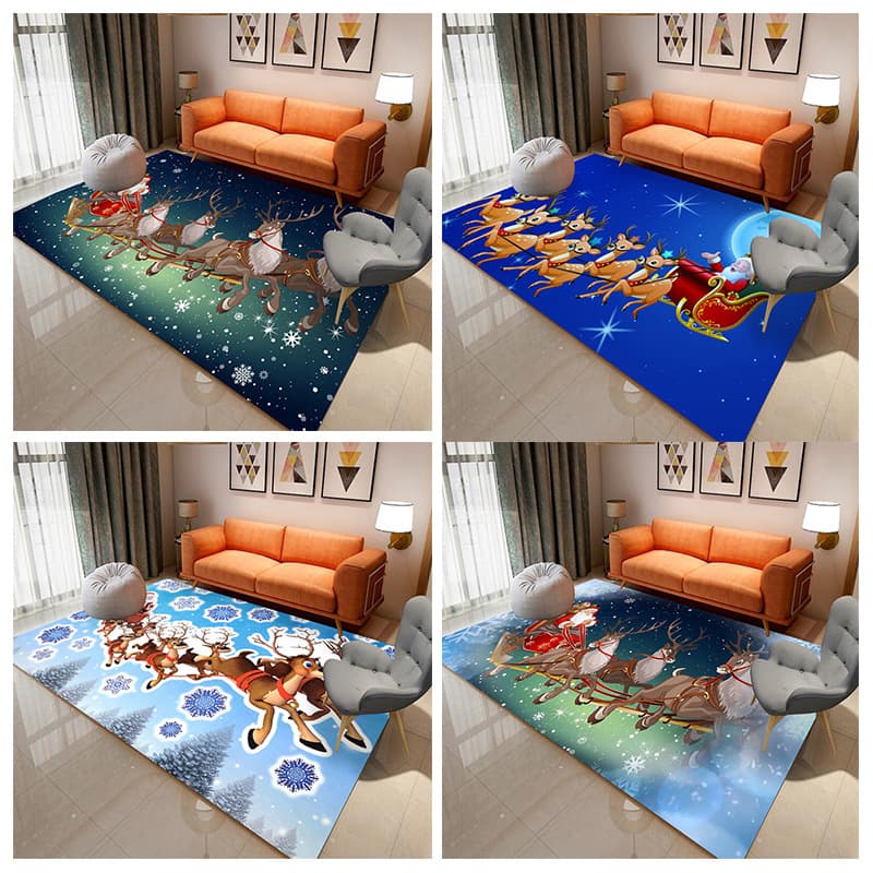 (Cross-border trading), flannel carpet for living room, print, home decor 1