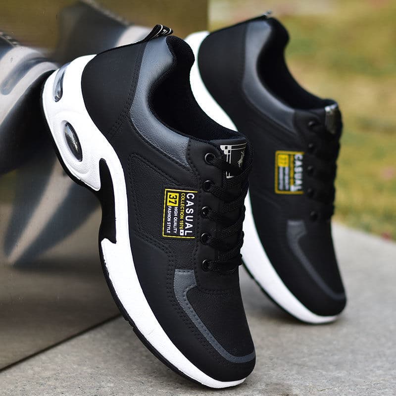 Low white sneakers for leisure, universal white running sneakers for students 2
