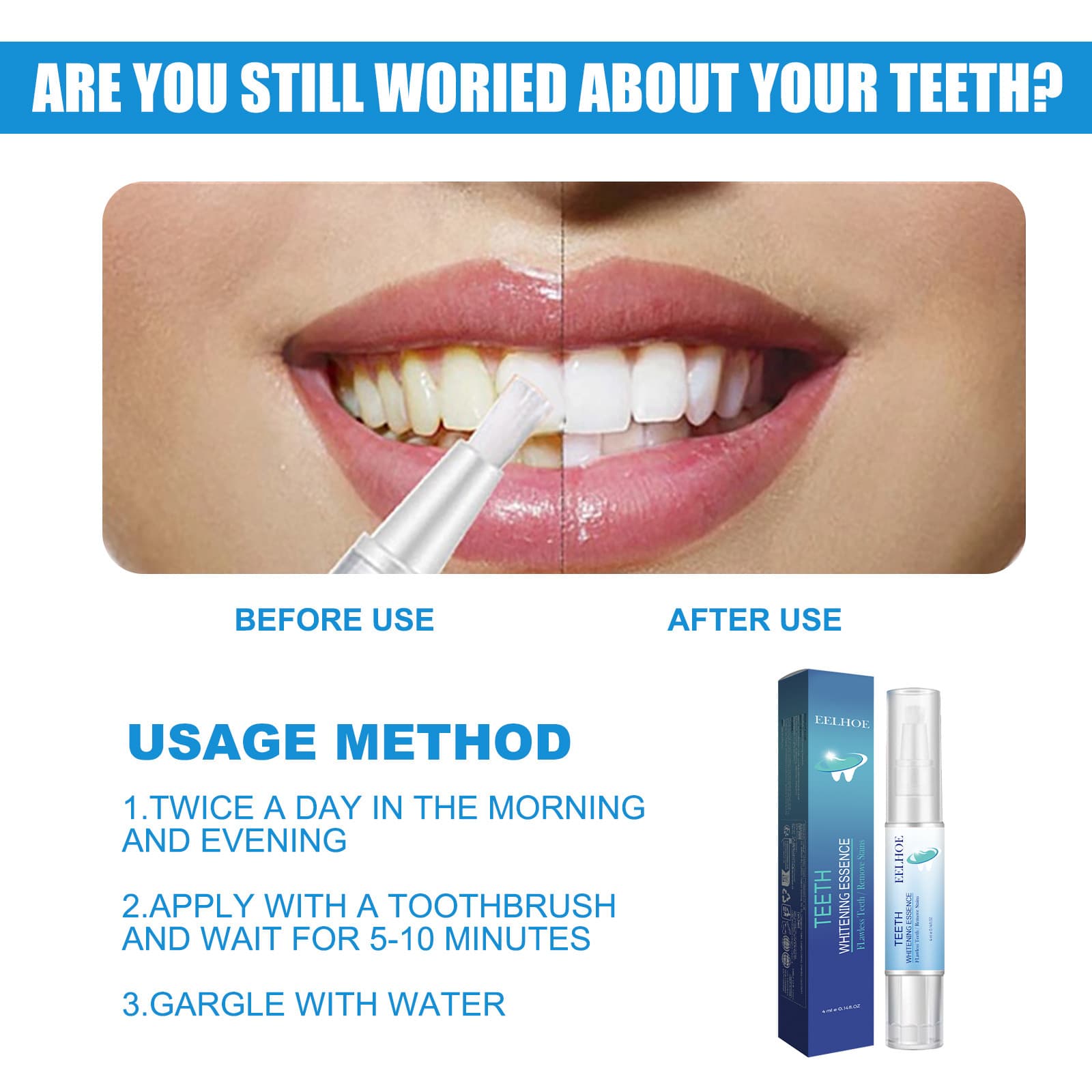 EELHOE Teeth Cleaning Pen - Deep Clean & Plaque Removal 2