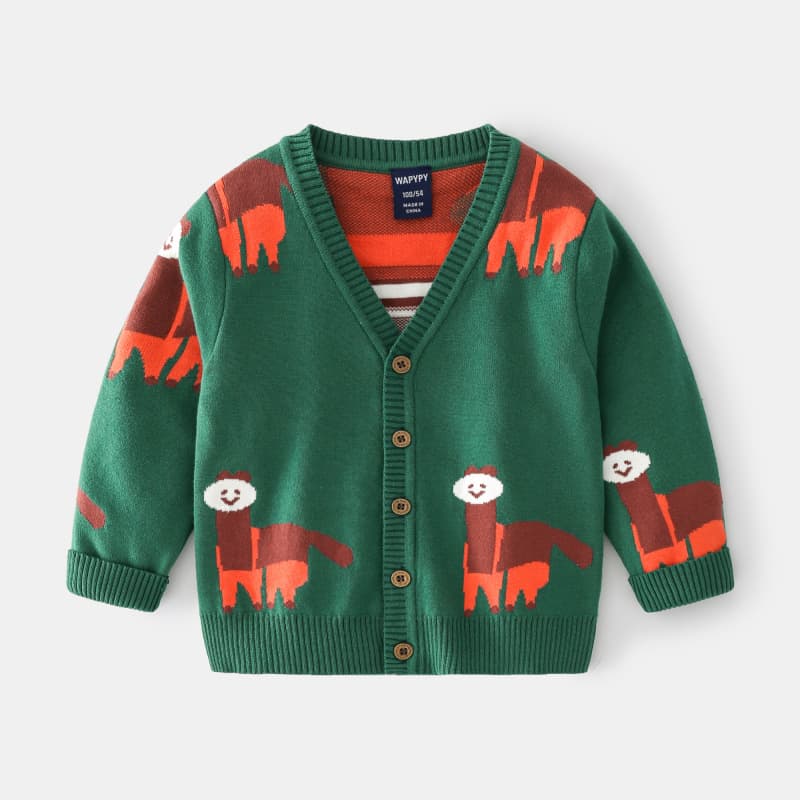 (Wholesale), children's demi-season sweater for boys, cardigan, Korean style, V-neckline, children's clothing 3
