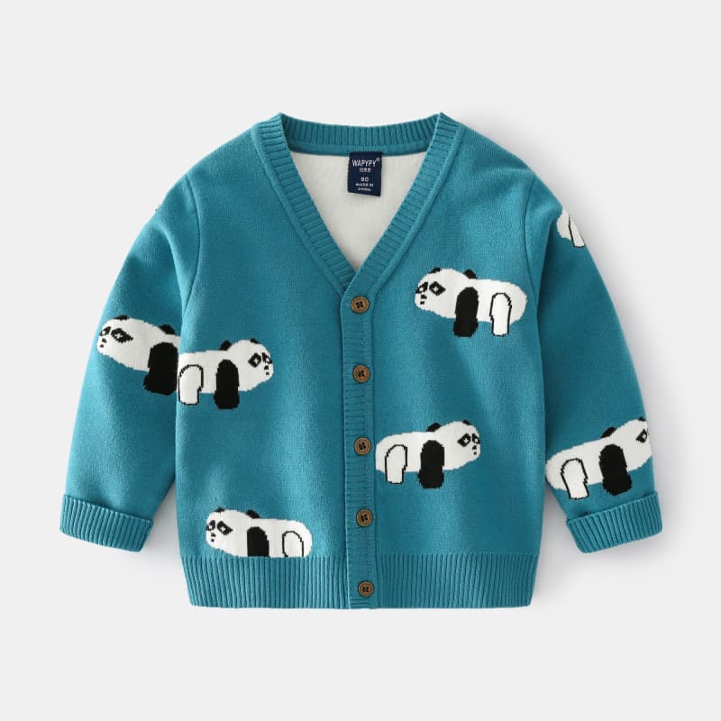 (Wholesale), children's demi-season sweater for boys, cardigan, Korean style, V-neckline, children's clothing 4