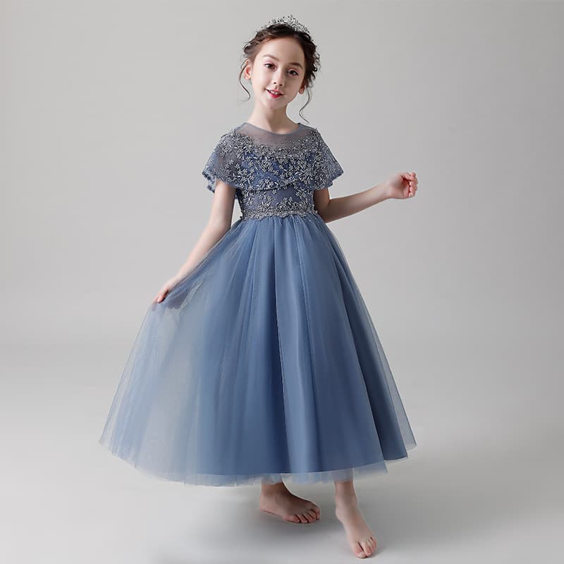 Small princess costume, summer piano performance costume, evening dress, Lolita style 2