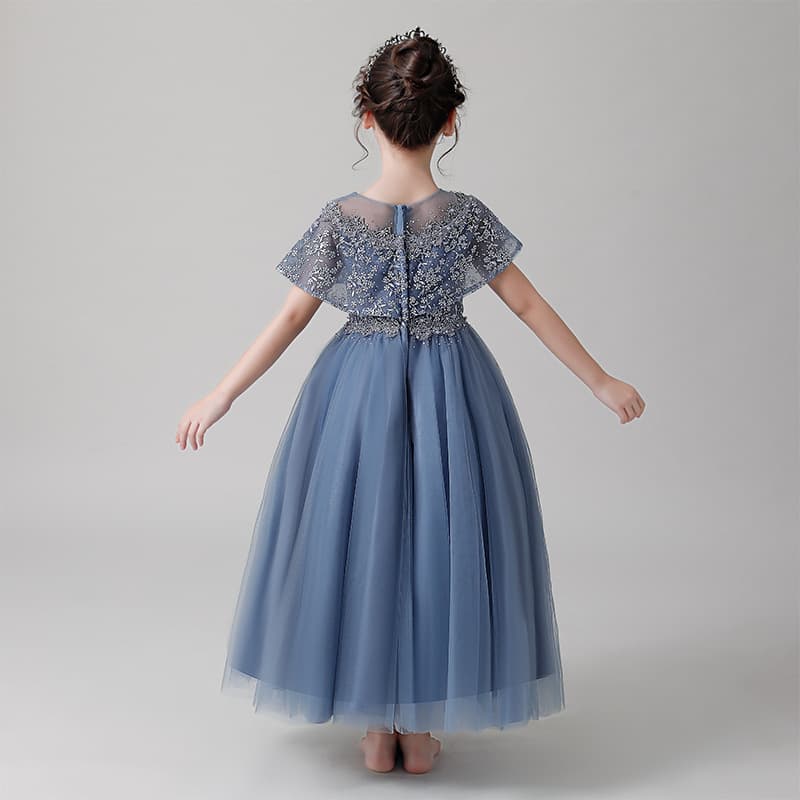 Small princess costume, summer piano performance costume, evening dress, Lolita style 4