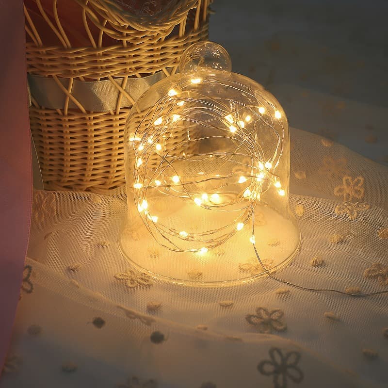 LED copper wire light string DIY flower bundle packaging full of sky stars ins festival decorative light flash lamps 4