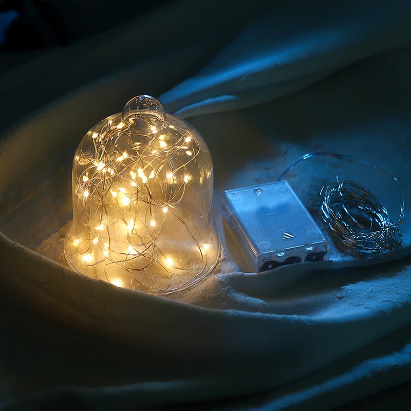 LED copper wire light string DIY flower bundle packaging full of sky stars ins festival decorative light flash lamps 1