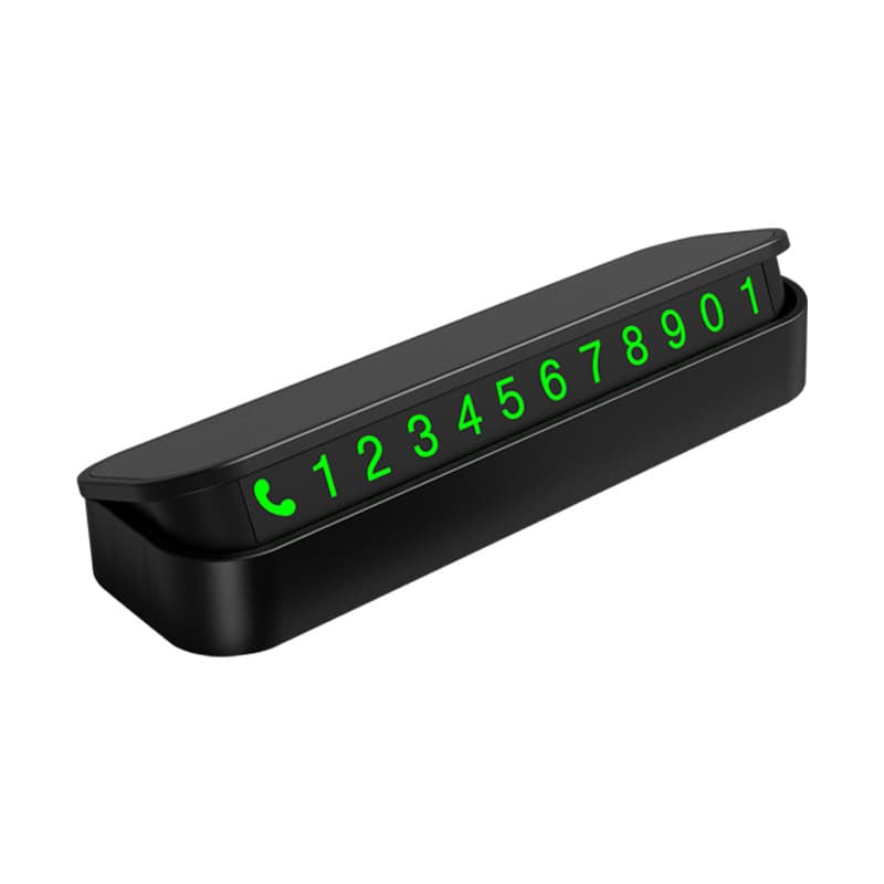 Wholesale temporary parking brand metal hidden luminous car number moving license plate car interior products gifts 5