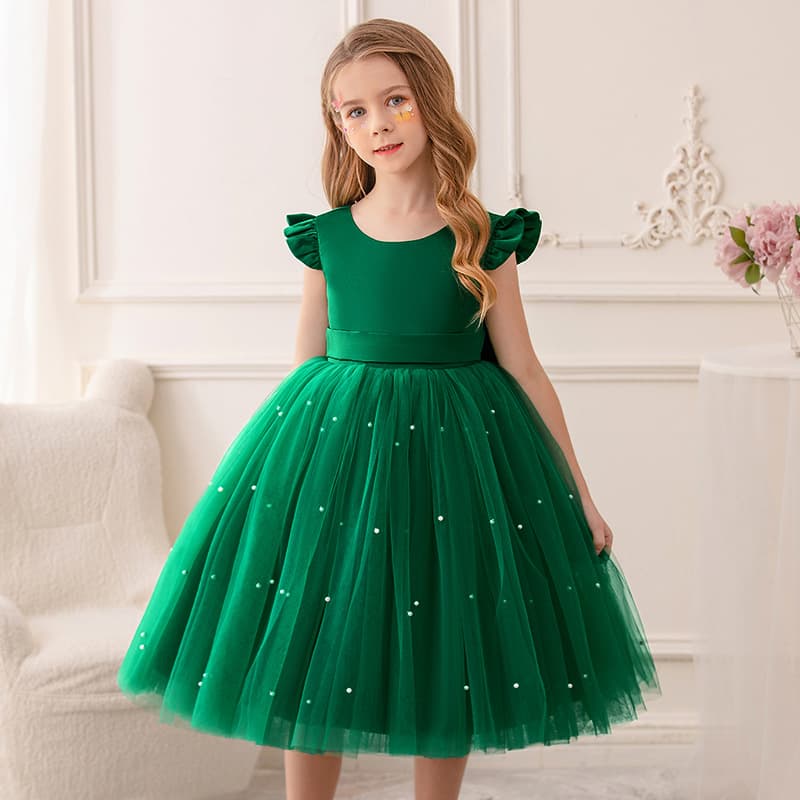 Small princess costume, skirt, children's dress, piano performance costume 4
