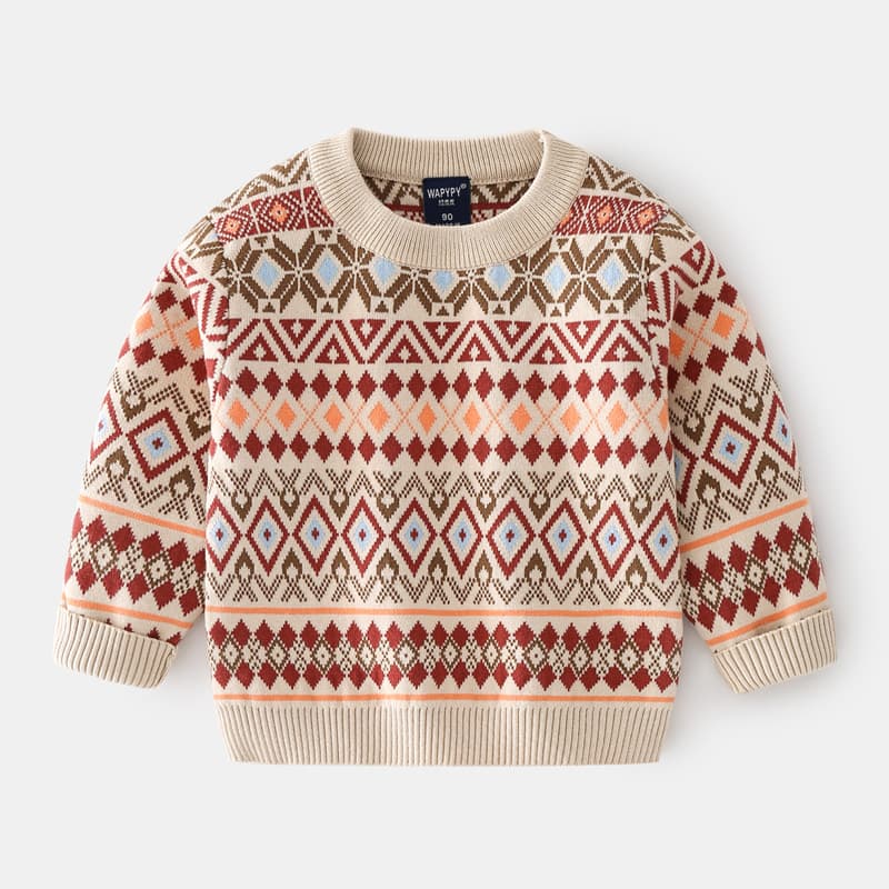 (Wholesale), demi-season children's woolen sweater for boys, Korean style, increased thickness 3