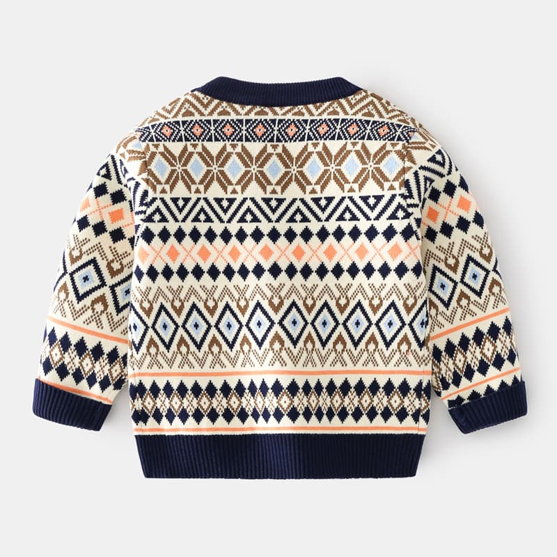 (Wholesale), demi-season children's woolen sweater for boys, Korean style, increased thickness 4