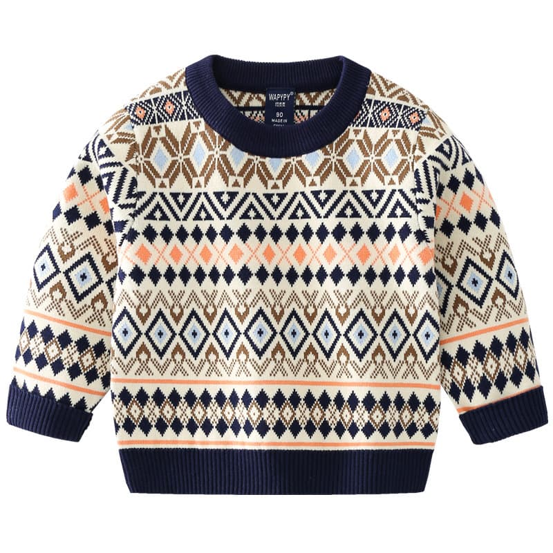 (Wholesale), demi-season children's woolen sweater for boys, Korean style, increased thickness 5