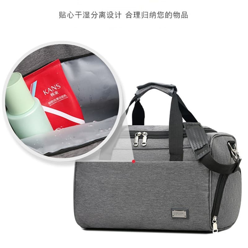 (Cross-border trading), travel bag, capacious suitcase, sports sports bag wet and dry separation 3