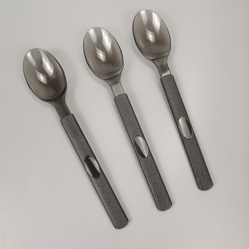 Disposable spoon, plastic tableware for living room for commercial use, increased thickness 1