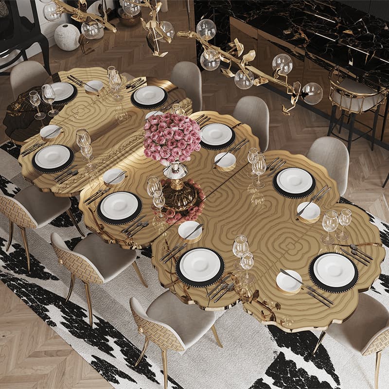 BOCA Stainless Steel Modern Dining Table - Contemporary Design 3