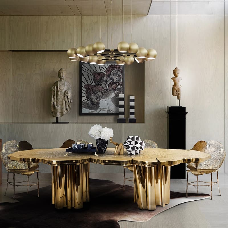 BOCA Stainless Steel Modern Dining Table - Contemporary Design 1