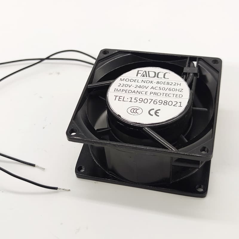 AC AC Fringe Axis 8038 Industrial Verculator Metal Iron Leaf Thermal Cabinet Tank Rolling Dropdium Settled Fan 2