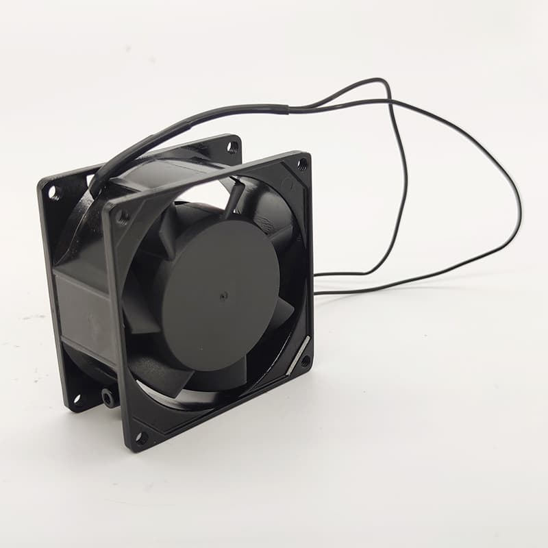 AC AC Fringe Axis 8038 Industrial Verculator Metal Iron Leaf Thermal Cabinet Tank Rolling Dropdium Settled Fan 4