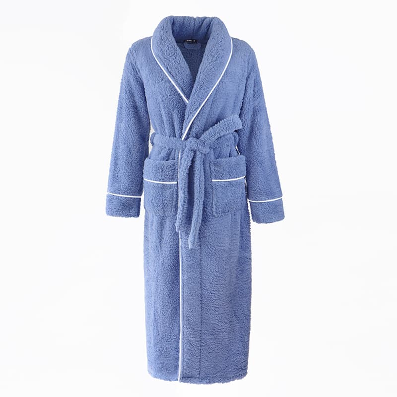 Men's demi-season velvet winter bathrobe, long pijama, plus size, for beloved 5