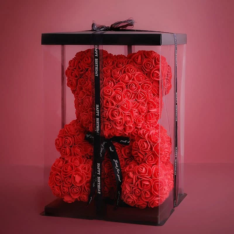 Preserved flower unicorn PE foam rose bear cross New Year Valentine's Day girlfriend best friend graduates day gift 2