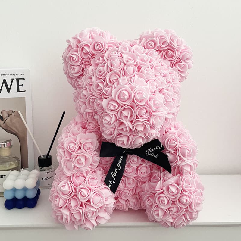 Preserved flower unicorn PE foam rose bear cross New Year Valentine's Day girlfriend best friend graduates day gift 3