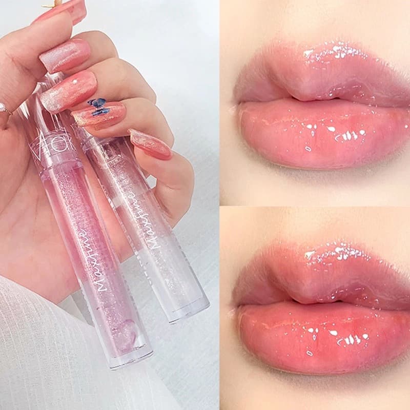 Lip gloss, moisturizing lip balm, glossy transparent multicoloured toner, intense hydration 3
