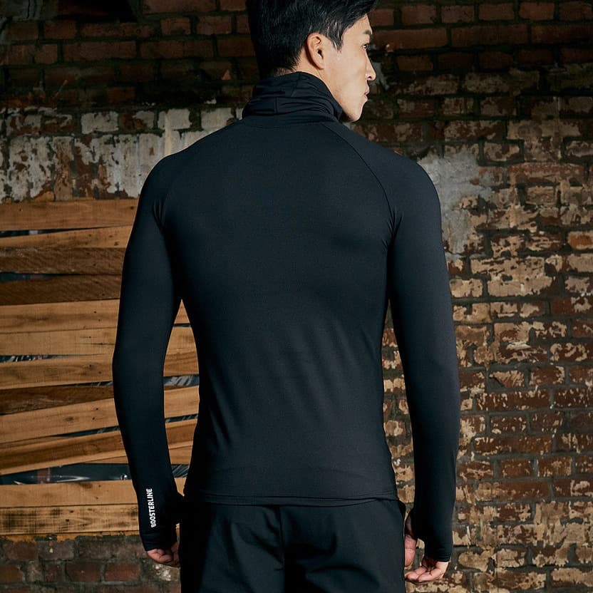 (Cross-border trading), elastic long-sleeve for gym, sports quick dry basketball T-shirt, tight, for running 3
