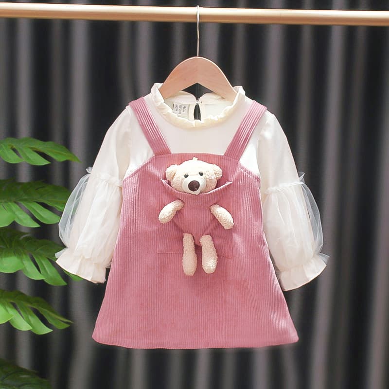Children's autumn small princess costume, dress, western style, children's clothing 3