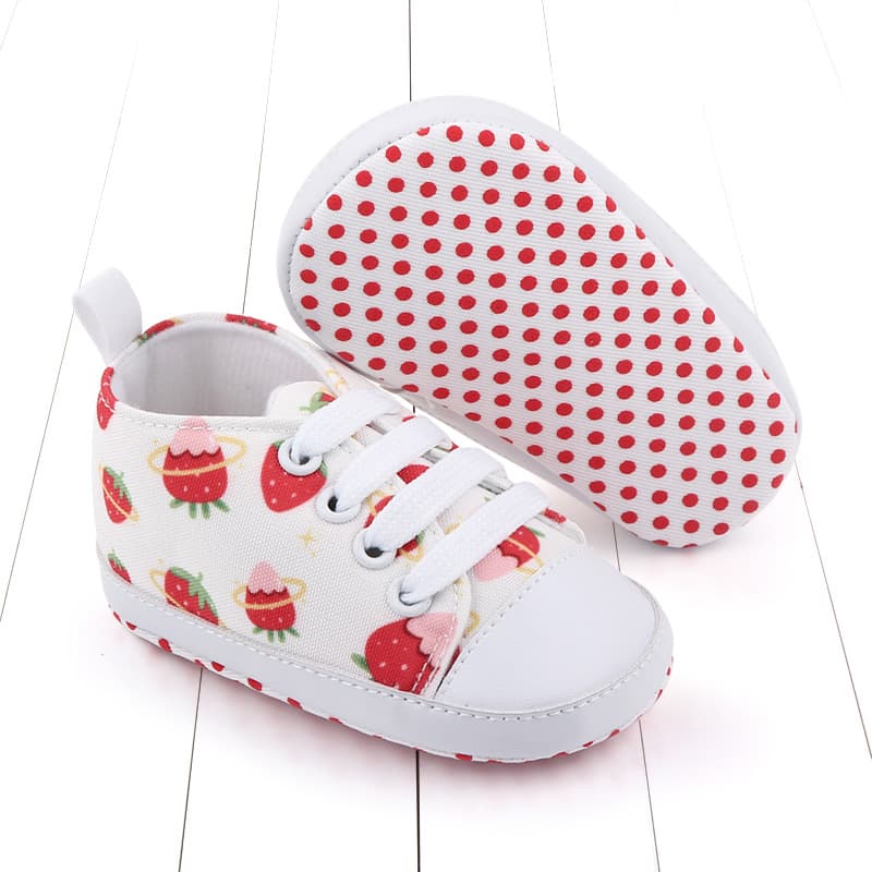 Casual children's sneakers with shoelaces for early age 3