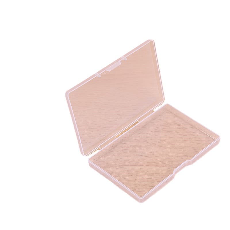 Transparent plastic false eyelashes, sponge, cards for business cards, storage box 5