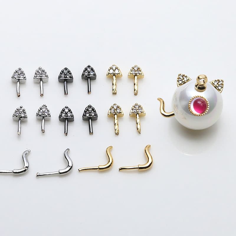 Copper cute accessories, beads pearl, DIY 1