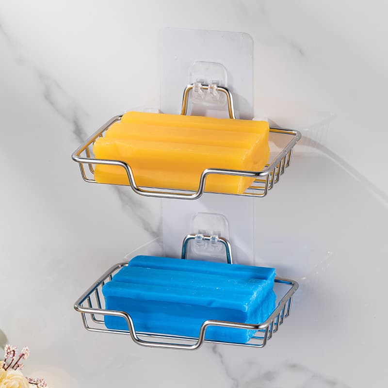 Soap holder stainless steel, wall drying rack 1