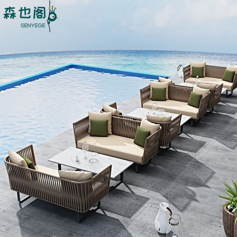 Travel waterproof street sofa for double 2